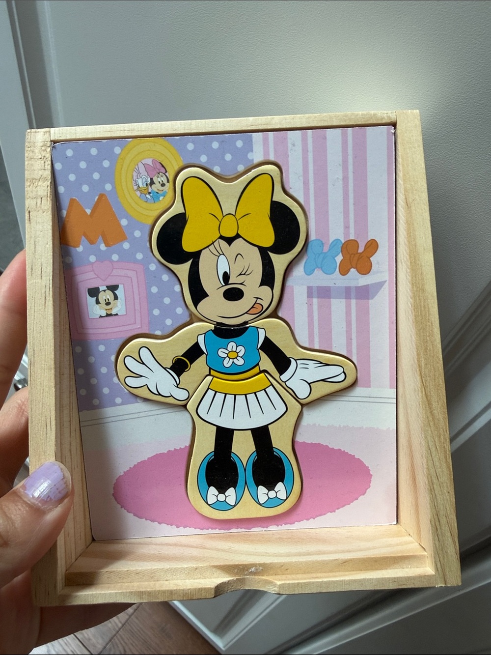 Melissa & Doug Minnie Mouse Puzzle Disney 18 mix and match pieces